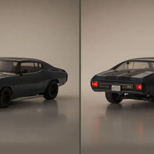 Alternative view of 1:10 Scale RC EP 4WD FAZER Mk2 FZ02L VE Series readyset 1970 Chevy® Chevelle® Supercharged VE Dark Blue 34494T1